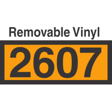 UN2607 Removable Vinyl DOT Orange Panel