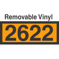 UN2622 Removable Vinyl DOT Orange Panel
