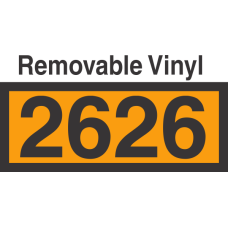 UN2626 Removable Vinyl DOT Orange Panel