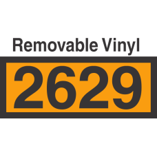 UN2629 Removable Vinyl DOT Orange Panel