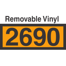 UN2690 Removable Vinyl DOT Orange Panel