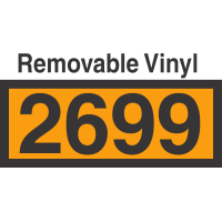 UN2699 Removable Vinyl DOT Orange Panel