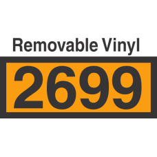 UN2699 Removable Vinyl DOT Orange Panel