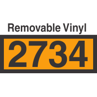 UN2734 Removable Vinyl DOT Orange Panel