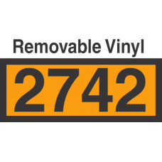 UN2742 Removable Vinyl DOT Orange Panel