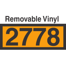 UN2778 Removable Vinyl DOT Orange Panel