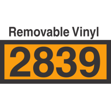 UN2839 Removable Vinyl DOT Orange Panel