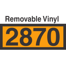UN2870 Removable Vinyl DOT Orange Panel