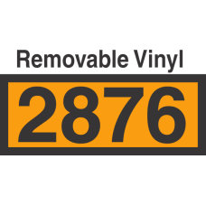 UN2876 Removable Vinyl DOT Orange Panel