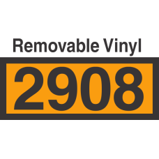 UN2908 Removable Vinyl DOT Orange Panel