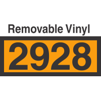 UN2928 Removable Vinyl DOT Orange Panel