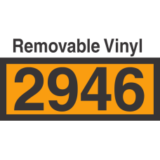 UN2946 Removable Vinyl DOT Orange Panel