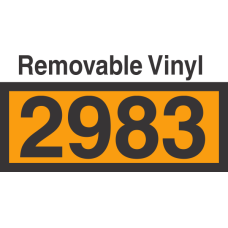 UN2983 Removable Vinyl DOT Orange Panel