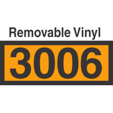 UN3006 Removable Vinyl DOT Orange Panel