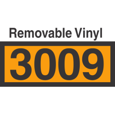 UN3009 Removable Vinyl DOT Orange Panel