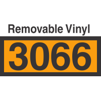 UN3066 Removable Vinyl DOT Orange Panel