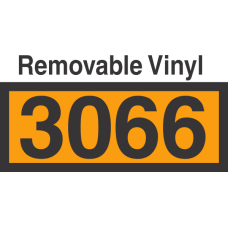 UN3066 Removable Vinyl DOT Orange Panel