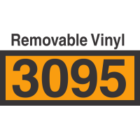 UN3095 Removable Vinyl DOT Orange Panel