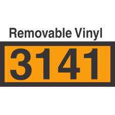 UN3141 Removable Vinyl DOT Orange Panel
