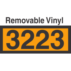 UN3223 Removable Vinyl DOT Orange Panel