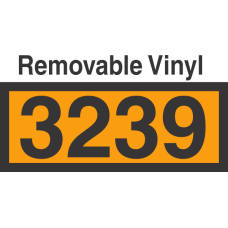 UN3239 Removable Vinyl DOT Orange Panel