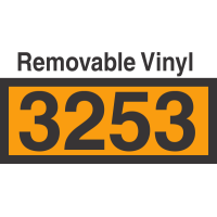 Labelmaster UN 3264 Corrosive Hazmat Placards - E-Z Removable Vinyl DOT Compliant Shipping Labels (25-Pack)