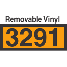 UN3291 Removable Vinyl DOT Orange Panel