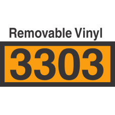 UN3303 Removable Vinyl DOT Orange Panel