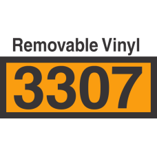 UN3307 Removable Vinyl DOT Orange Panel