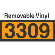 UN3309 Removable Vinyl DOT Orange Panel