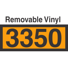 UN3350 Removable Vinyl DOT Orange Panel
