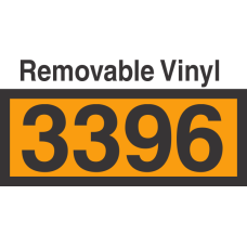 UN3396 Removable Vinyl DOT Orange Panel