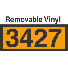 UN3427 Removable Vinyl DOT Orange Panel