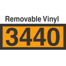 UN3440 Removable Vinyl DOT Orange Panel