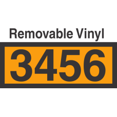 UN3456 Removable Vinyl DOT Orange Panel