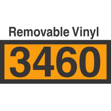 UN3460 Removable Vinyl DOT Orange Panel
