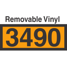 UN3490 Removable Vinyl DOT Orange Panel