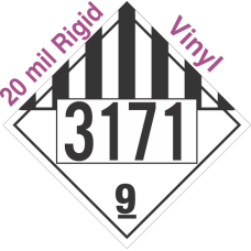 Miscellaneous Dangerous Goods Class 9 UN3171 20mil Rigid Vinyl DOT Placard