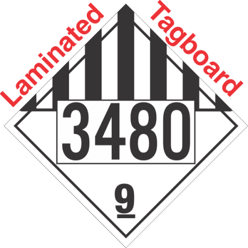 （訳ありセール 格安） 9 Class Goods Dangerous Miscellaneous UN3480 DOT Tagboard その他