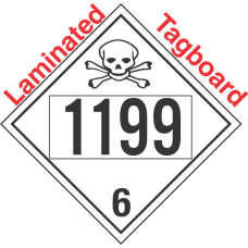 Poison Toxic Class 6.1 UN1199 Tagboard DOT Placard