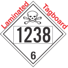 Poison Toxic Class 6.1 UN1238 Tagboard DOT Placard