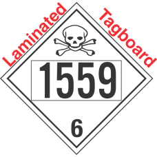 Poison Toxic Class 6.1 UN1559 Tagboard DOT Placard