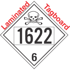 Poison Toxic Class 6.1 UN1622 Tagboard DOT Placard
