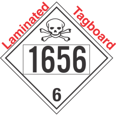 Poison Toxic Class 6.1 UN1656 Tagboard DOT Placard