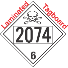 Poison Toxic Class 6.1 UN2074 Tagboard DOT Placard