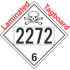 Poison Toxic Class 6.1 UN2272 Tagboard DOT Placard