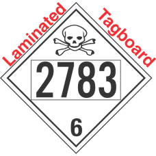 Poison Toxic Class 6.1 UN2783 Tagboard DOT Placard