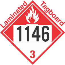 Combustible Class 3 UN1146 Tagboard DOT Placard