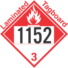 Combustible Class 3 UN1152 Tagboard DOT Placard