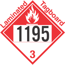 Combustible Class 3 UN1195 Tagboard DOT Placard